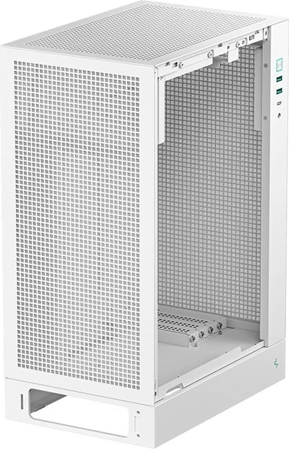 Kasë DeepCool CH170 PLUS WH, xham i temperuar, e bardhë