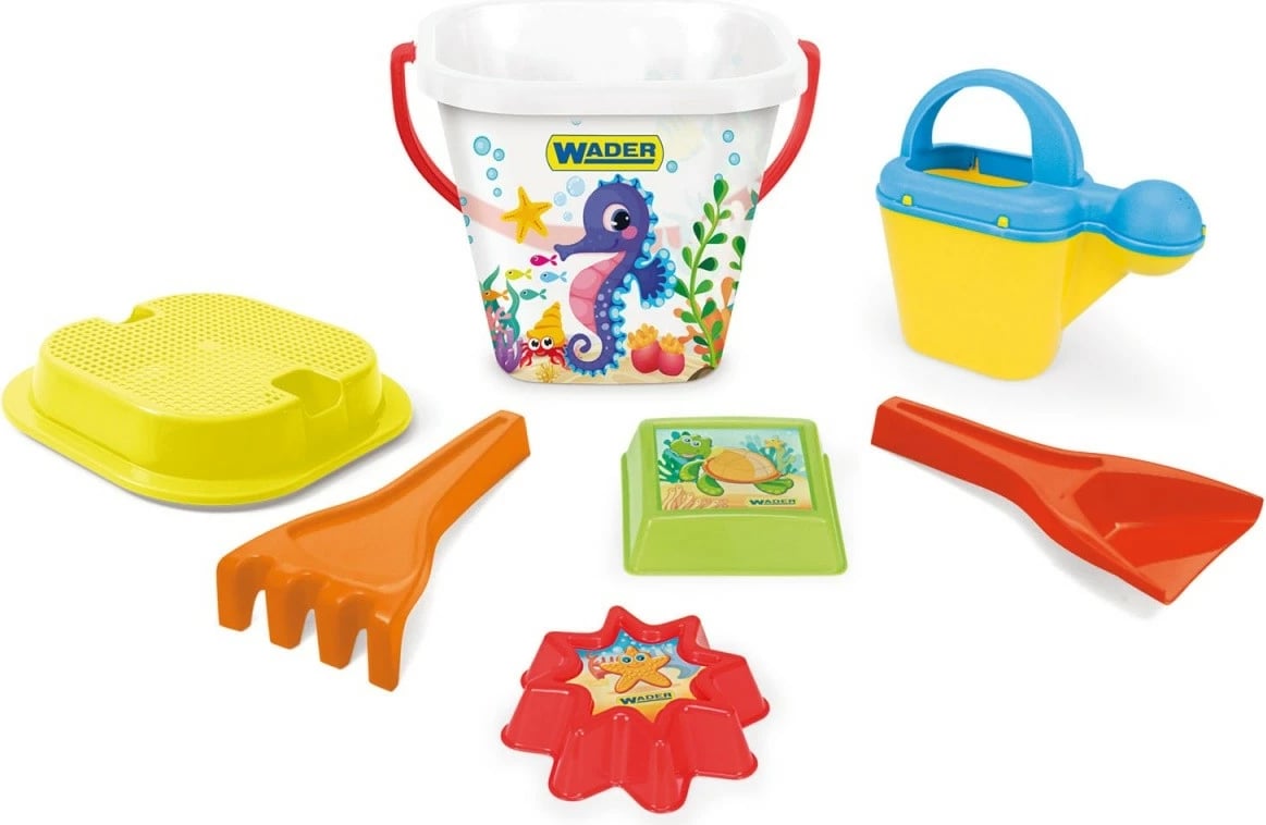 Set rëre Wader Aquarium, 7 pjesë, plastikë, ngjyra të përziera