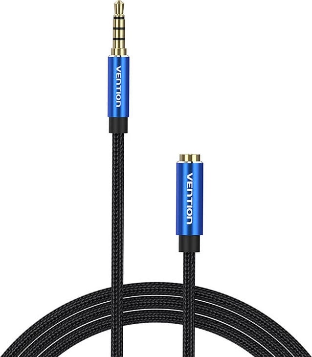 Kabllo audio zgjatuese Vention BHCLJ, TRRS 3.5mm mashkull në femër, 5m, kaltër