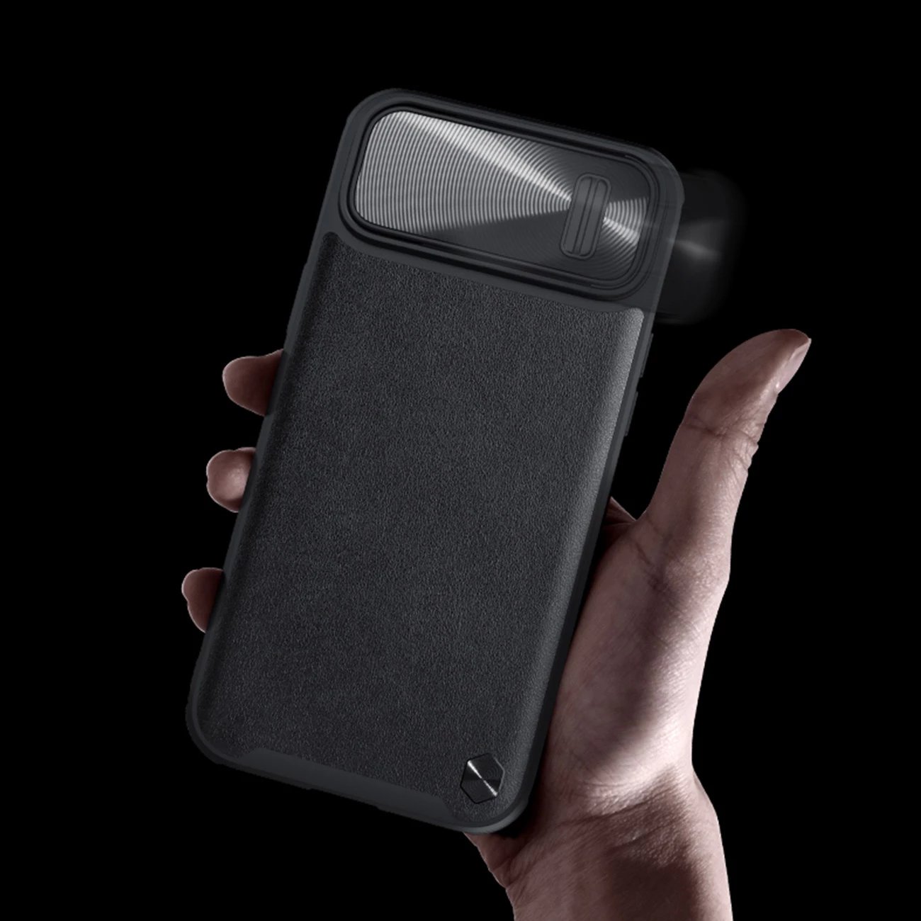Mbështjellës Nillkin CamShield Leather S Case për iPhone 14 Pro Max, i gjelbër