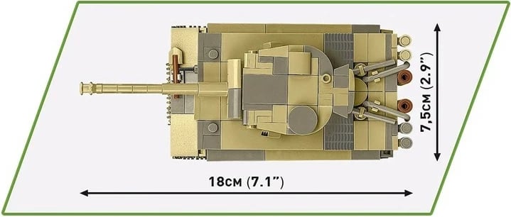 Set ndërtimi Cobi Klocki Panzer VI Tiger I no 131, 442 pjesë, plastik, 1:48, kamuflazh
