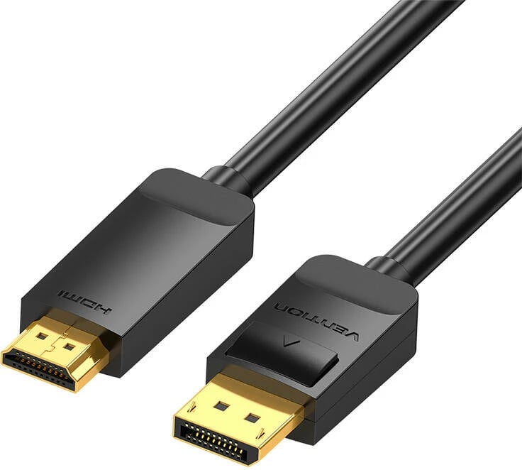 Kabllo DisplayPort në HDMI Vention HAGBH, 2m, 4K 30Hz, e zezë