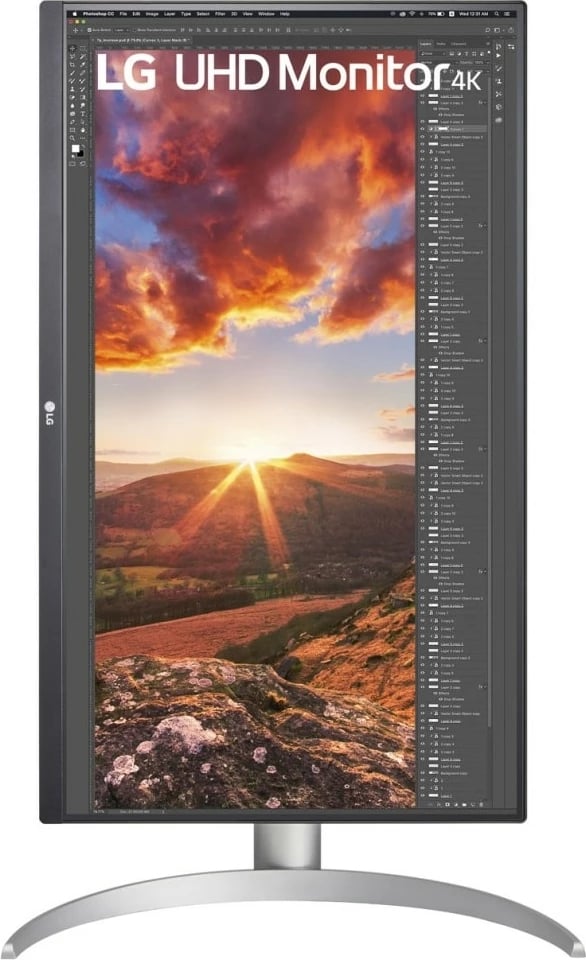 Monitor LG 27UP85NP-W, 27 inç, 4K Ultra HD, LED, 5 ms, argjendtë
