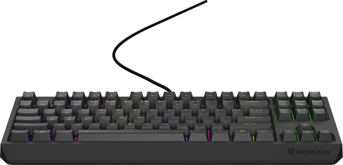 Tastierë mekanike GENESIS Thor 230 TKL, QWERTY, RGB, Wireless + Bluetooth, e zezë