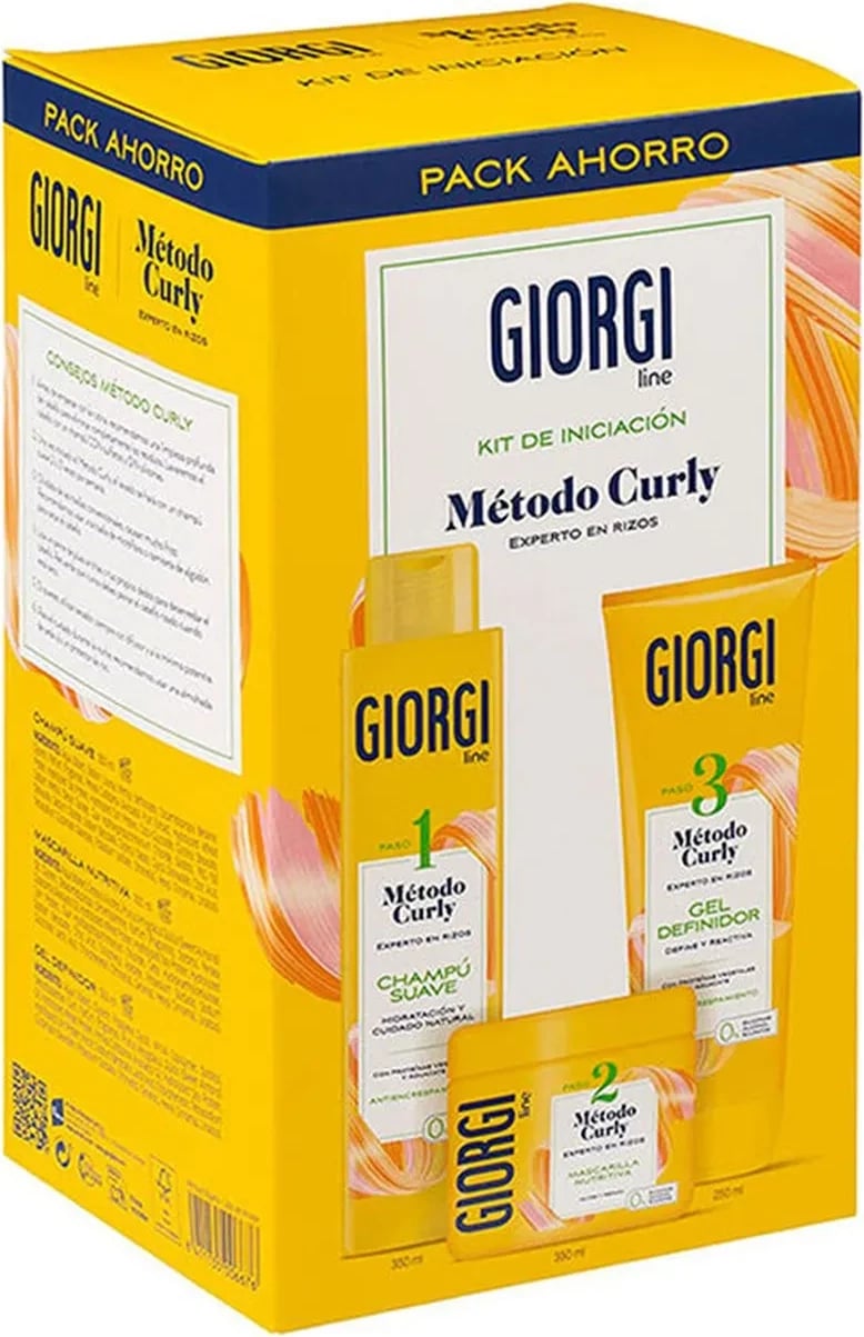 Set për flokë kaçurrela GIORGI LINE Método Curly 3 pjesë