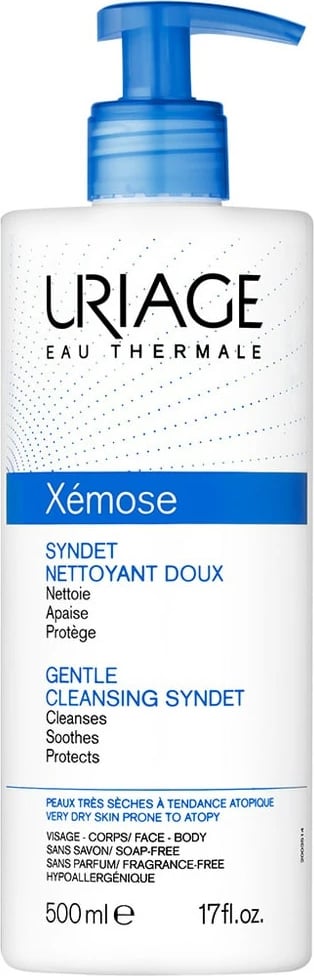Xhel-krem pastrues për trup URIAGE Xemose Gentle Cleansing Syndet unisex 500ml