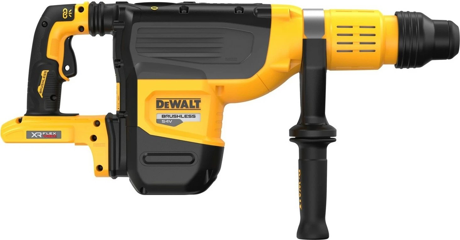Pistol grip drill DeWALT XR Flexvolt, brushless, 9Ah, SDS Max, zi/verdhë