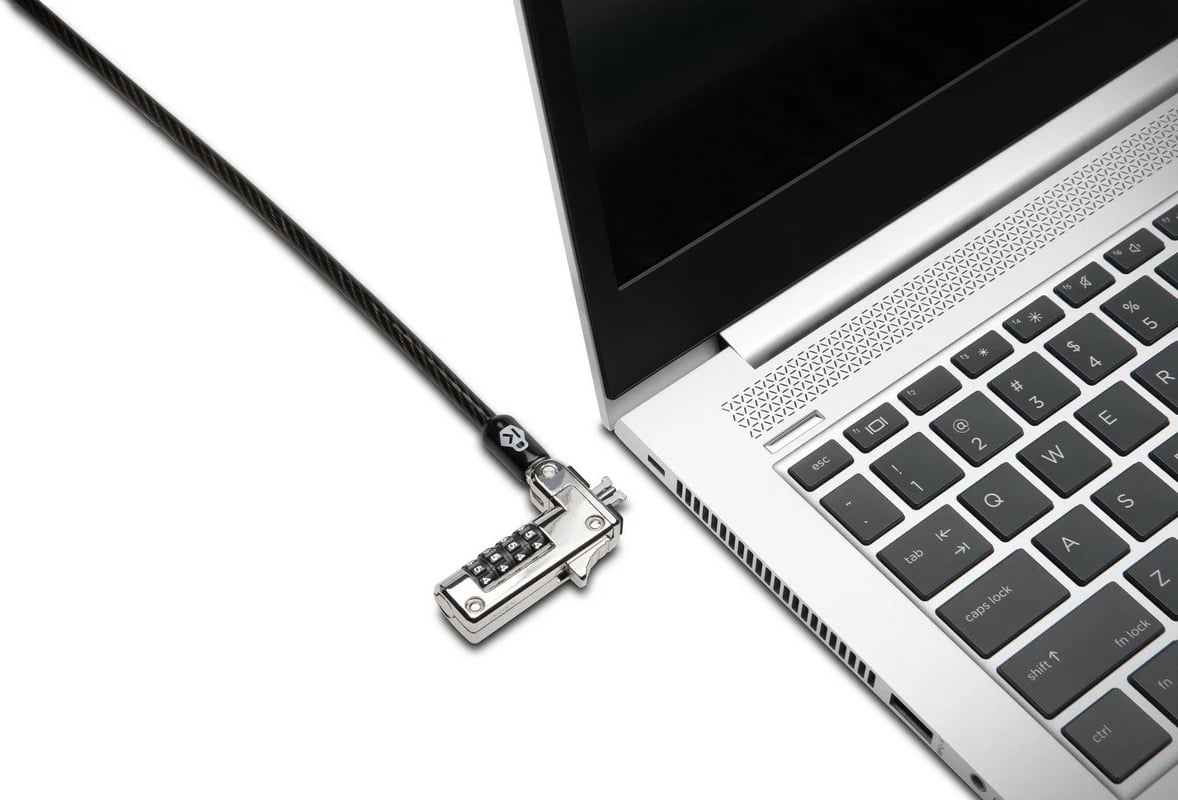 Kabllo sigurie Kensington Slim NanoSaver, kombinim mekanik, 1.8m, e zezë/metal