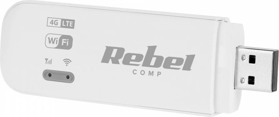 Modem USB 4G LTE Rebel RB-0700 me WiFi, i bardhë