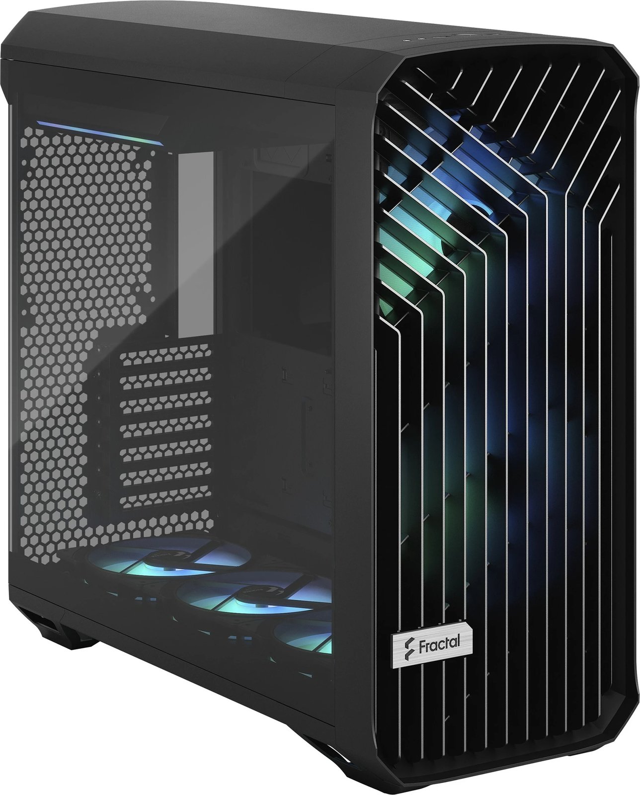 Kasë Fractal Design Torrent, Tower, PC, ATX, EATX, ITX, micro ATX, SSI CEB, Tempered glass, Gaming, e zezë Kasë Fractal Design Torrent, Tower, PC, ATX, EATX, ITX, micro ATX, SSI CEB, Tempered glass, Gaming, e zezë