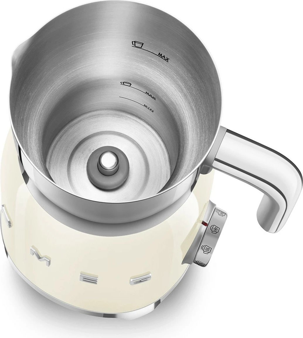 Makineri për shkumë qumështi SMEG MFF11CREU, 500W, inox/plastik, krem