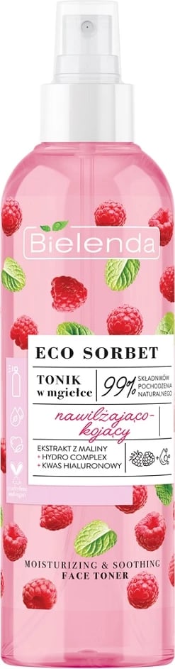 Toner sprej për fytyrë Bielenda Eco Sorbet për femra mjedër 200ml