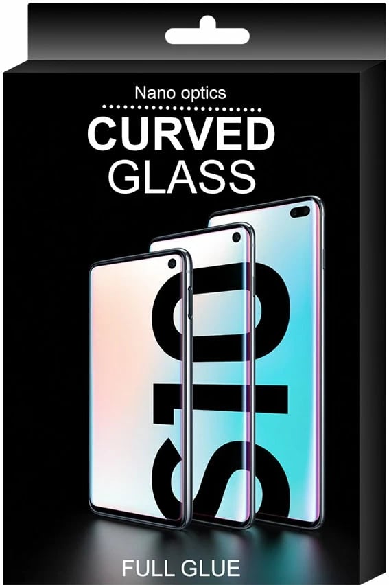 Mbrojtës ekrani Hurtel 3D Edge Nano Flexi Glass me kornizë për Samsung Galaxy S21+ 5G, Zi