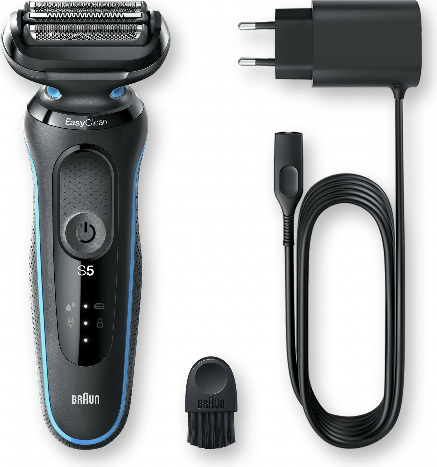 Makinë rroje Braun Series 5 50-M1000s, Foil shaver, LED, Bateri, Black, Blue