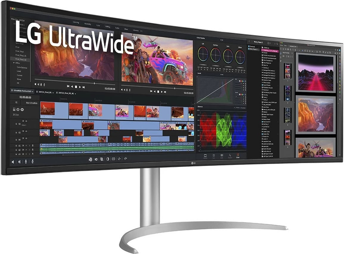 Monitor LG 49BQ95C-W, 49", 5120 x 1440, UltraWide Dual QHD, Bardhë