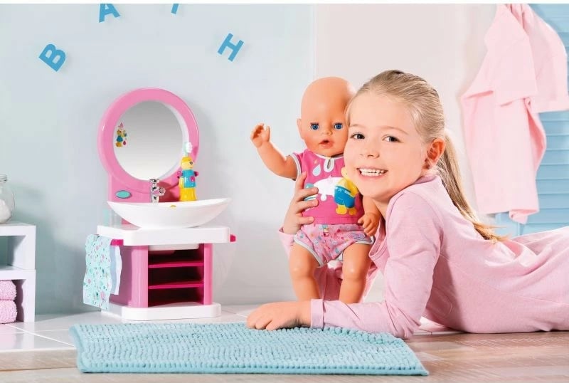 Set aksesorësh Baby Born Toothbrushing Vanity, Zapf, 827093-116719, shumëngjyrësh