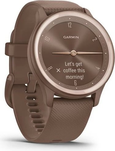 Smartwatch Garmin vívomove Sport, OLED, GPS, ngjyrë ari rozë