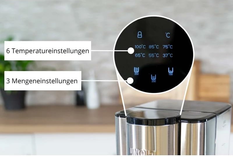 Dispenser uji të nxehtë, UNOLD, Ava 18615, 390x300x200 mm, silver/black