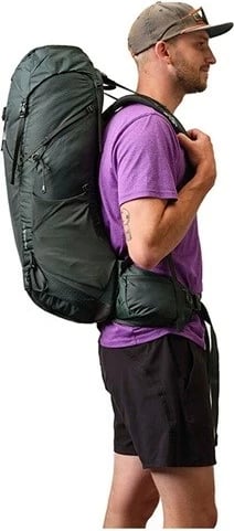 Çantë shpine Gregory Paragon 50L për hiking, M/L, e zezë
