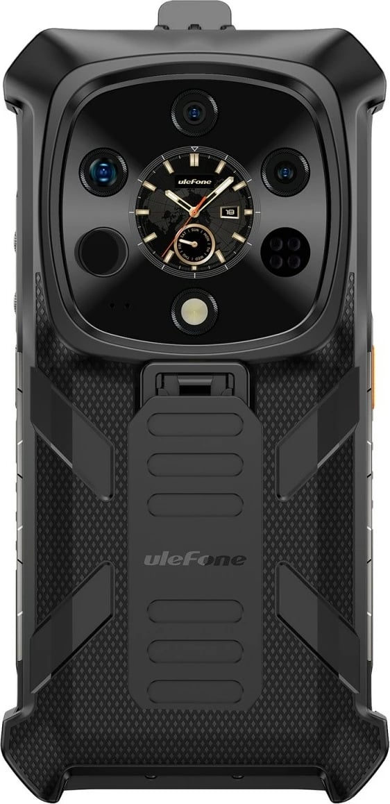 Mbështjellës Ulefone Armor 28 Ultra/28 Ultra Thermal, plastikë, me karabiner dhe klips, i zi