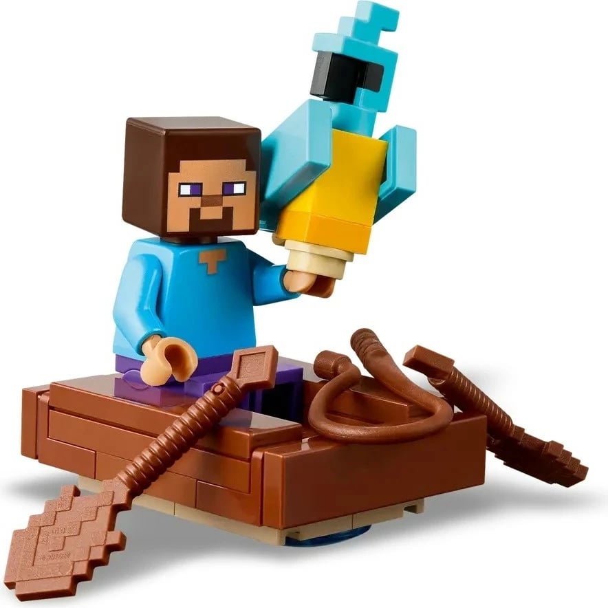 Set LEGO Minecraft 21275 The TNT Jungle House, 287 pjesë
