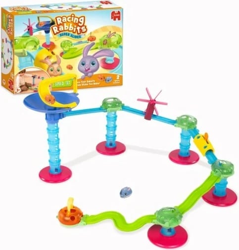 Set ndërtimi Racing Rabbits Speed, Tm Toys, 15 pjesë, me 2 lepuj lodër, shumëngjyrësh