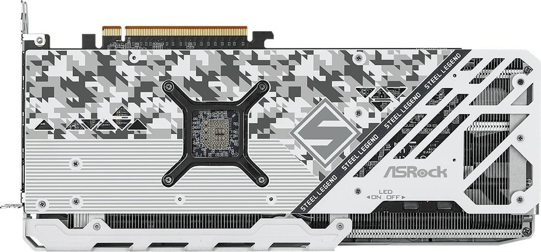 Kartelë grafike ASRock Radeon RX 7800 XT Steel Legend OC, 16 GB, GDDR6, e bardhë