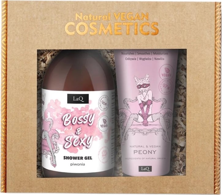 Set për trup LaQ Peony për femra, 500ml + 200ml