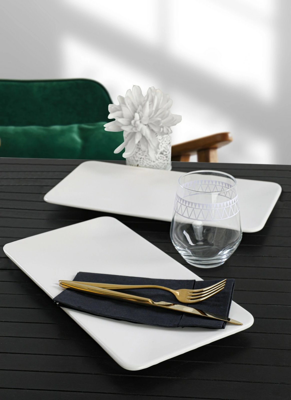 Set pjatash (2 copë), Hermia Concept, ngjyrë e bardhë mat, ST032002F022A000000MAKYK01