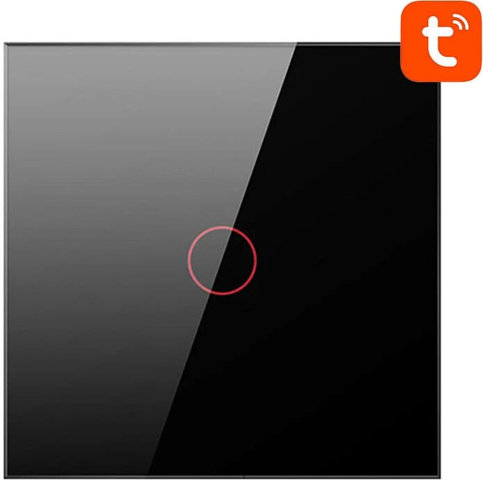 Ndërprerës i mençur Avatto LZTS02-EU-B1, 1 kanal, ZigBee, pa tel neutral, i zi
