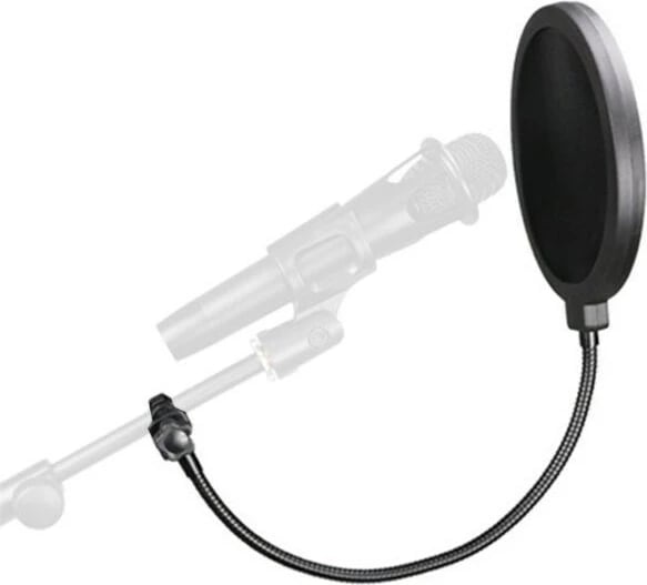 Pop filter NN POP 01 për mikrofon, 510 mm, najlon, i zi