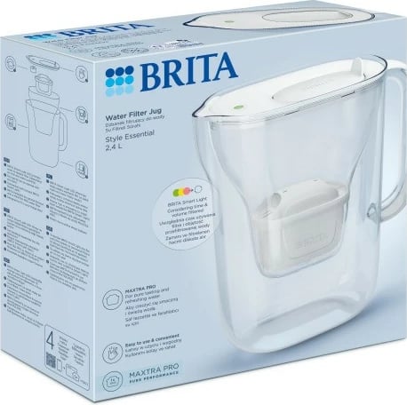 Ibrik filtri Brita Style Essential, 2.4L, i bardhë Ibrik filtri Brita Style Essential, 2.4L, i bardhë