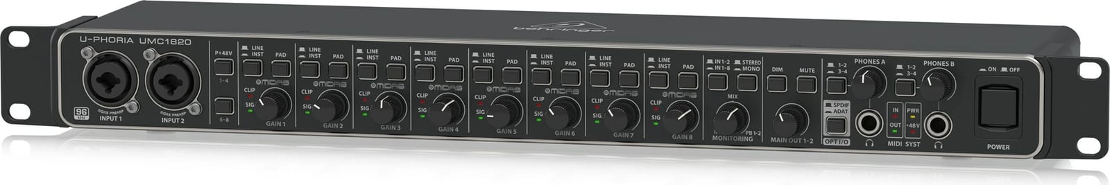Interfejs audio USB Behringer UMC1820, i zi