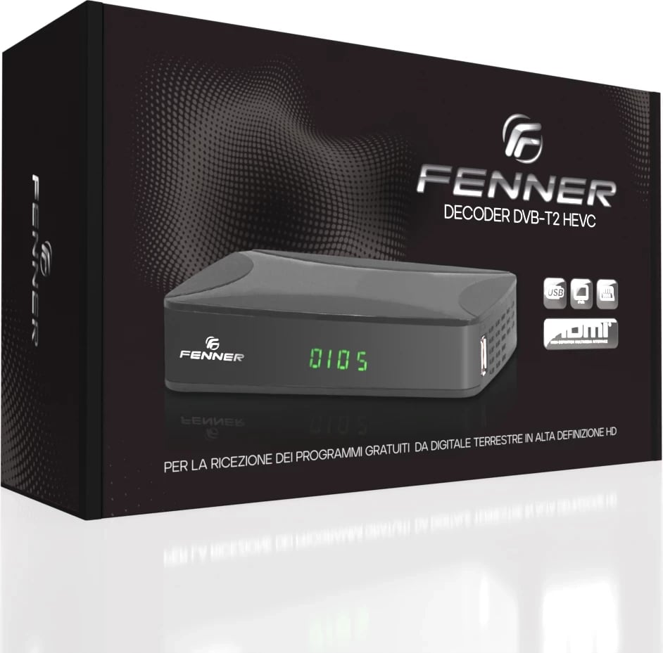 Dekoder Fenner FN-GX1 HD DVB-T2/HEVC USB 2.0 i zi