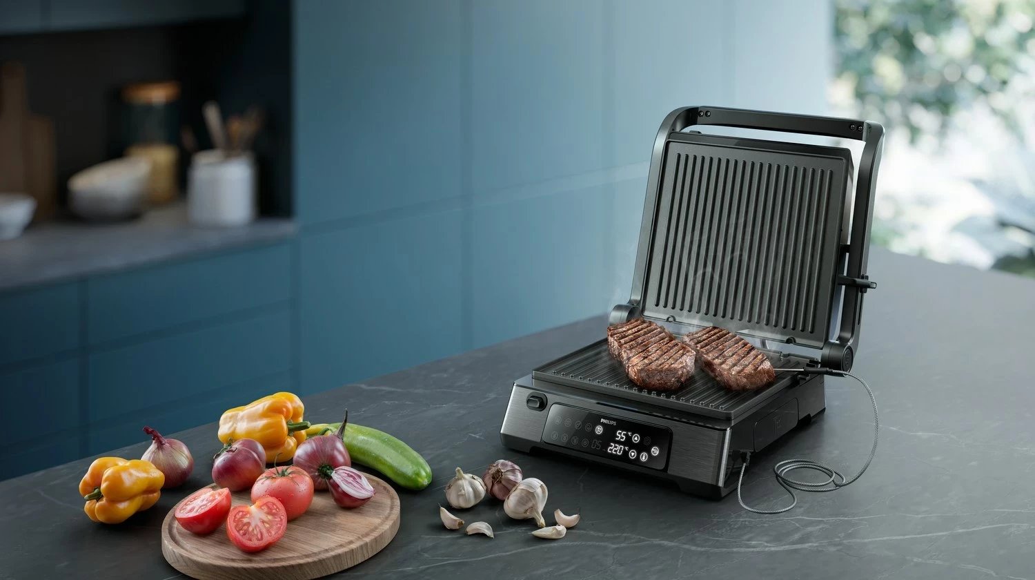 Grill kontakti Philips 7000 HD6307/70, 2200 W, i zi