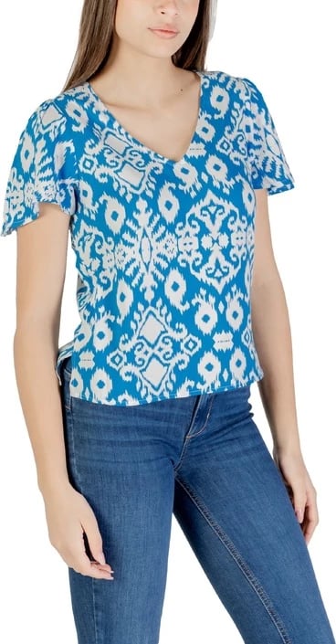 Bluzë Vero Moda femra, e kaltër e çelët