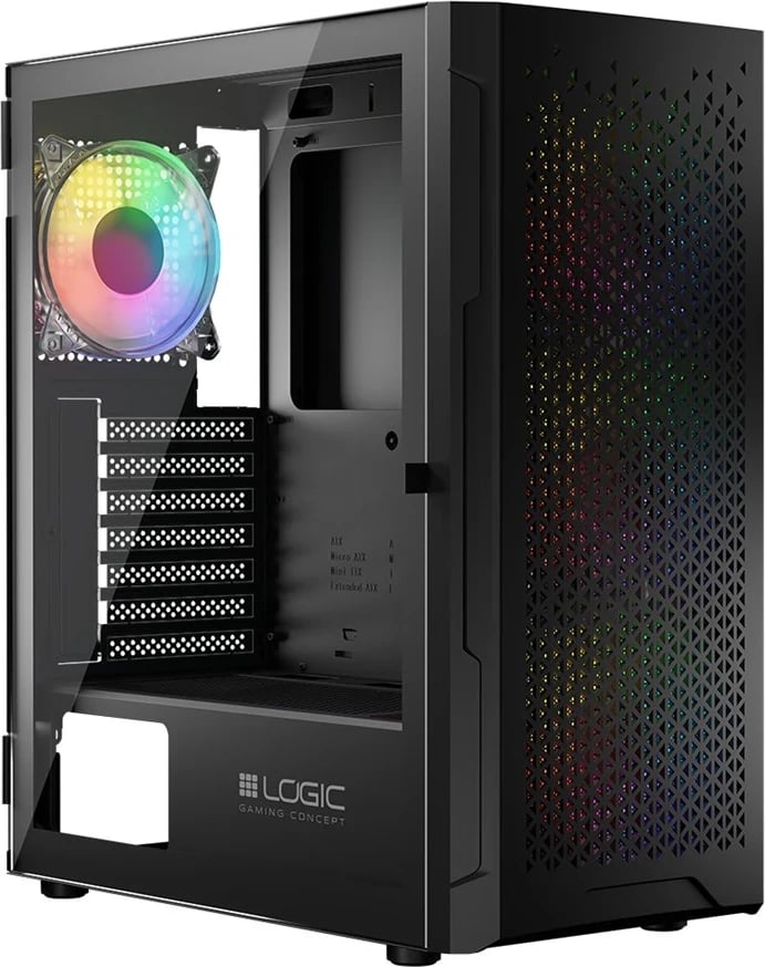 Kasë LOGIC ARAMIS ARGB MINIDI USB 3.0, e Zezë Kasë LOGIC ARAMIS ARGB MINIDI USB 3.0, e Zezë