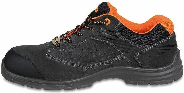 Këpucë pune Beta Suede 7212G, Nr. 41, Zezë dhe Portokalli