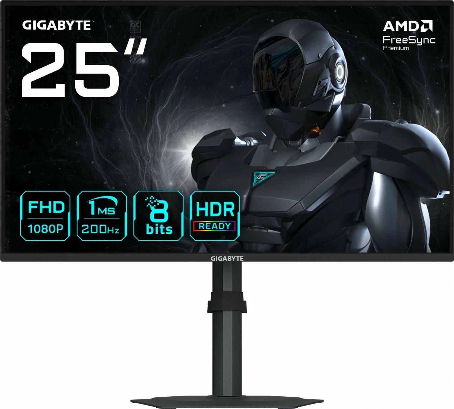 Monitor Gigabyte G25F2, 24.5 inç, Full HD, 200Hz, 1ms, SS IPS, HDR10, zi