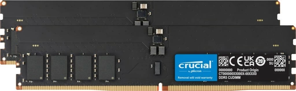 RAM Memorje Crucial DDR5 32GB (2x16GB) 6400MHz CL52, pa radiator