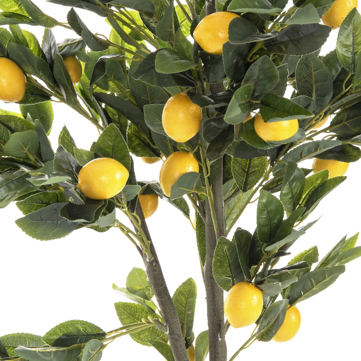 Bimë dekorative sintetike, pemë limoni në vazo, FH4020, Φ15x12-170H cm