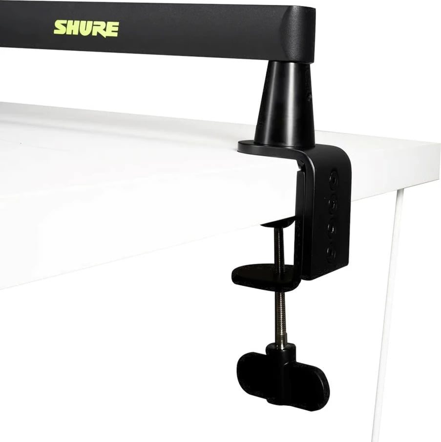 Krah mikrofonik SHURE SH-BROADCAST2 për tavolinë, profil i ulët, i zi