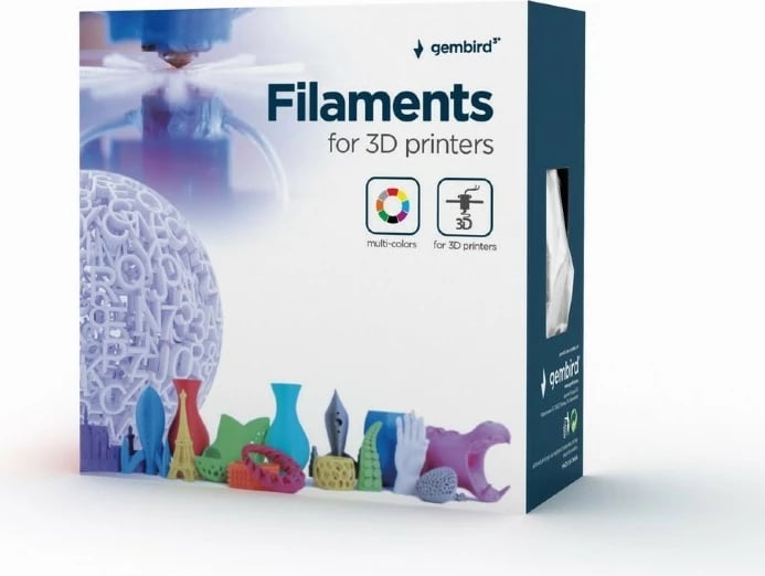 Filament 3D Gembird ABS 1.75mm, i kuq, 1kg