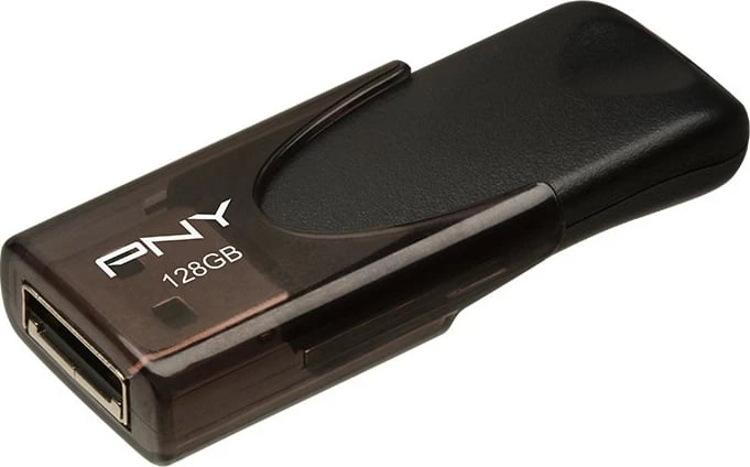 Pendrive PNY Attache 4, 128GB, USB 2.0, e zezë