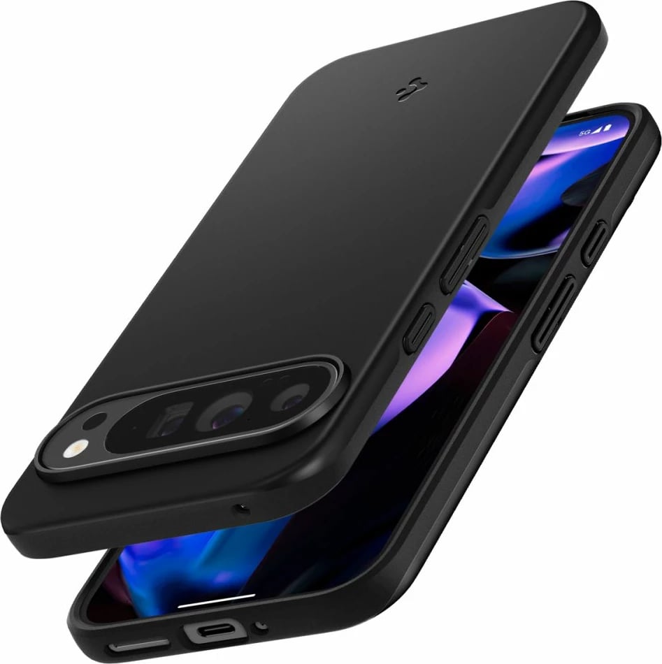 Mbështjellës Spigen Thin Fit për Google Pixel 9 Pro XL, i zi