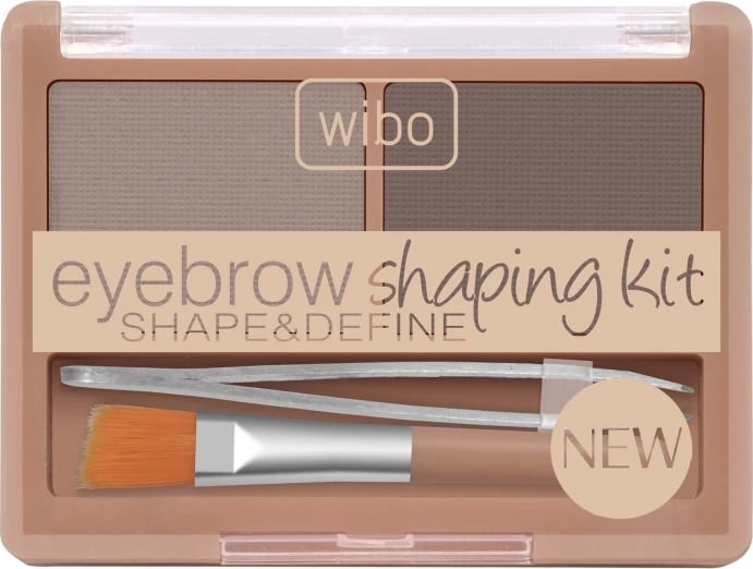 Set për vetulla Wibo Eyebrow Shaping Kit për femra, 3 ngjyra, 1 copë