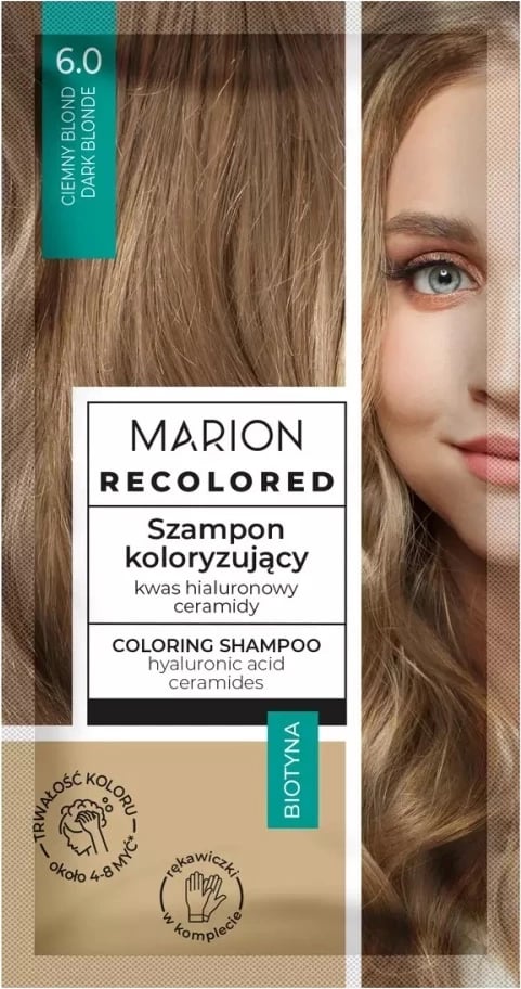 Shampon ngjyrosës për femra Marion 6.0 Ciemny Blond 35ml