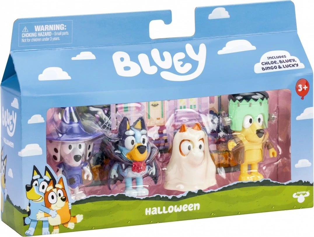 Set figurina Bluey Tm Toys BLU17655, 4 copë, Halloween