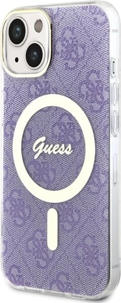 Mbështjellës Guess 4G MagSafe për iPhone 14, vjollcë