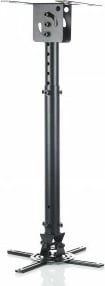 Mbajtës tavani për projektor ART RAMART P-107B, 45-76cm, 15kg, Metal, Zi